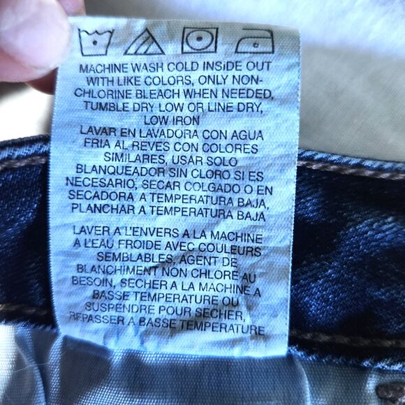 Lee Riders Shorts Womens 14M Denim 5 Pocket Style Flat Front High Rise - Picture 5 of 5